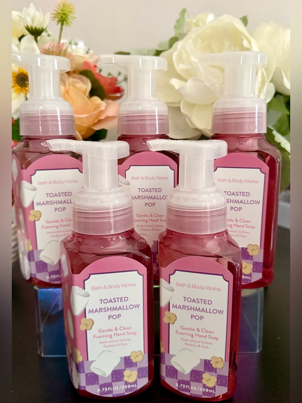 🆕🍡 BATH & BODY WORKS LIMITED EDITION “TOASTED MARSHMALLOW POP” 5-PIECE HAND SOAP